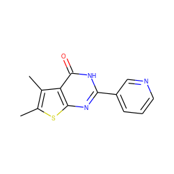 Cc1sc2nc(-c3cccnc3)[nH]c(=O)c2c1C ZINC000005126357