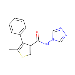 Cc1scc(C(=O)Nn2cnnc2)c1-c1ccccc1 ZINC000001054921