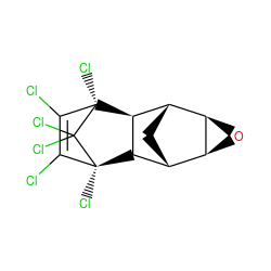 ClC1=C(Cl)[C@]2(Cl)[C@@H]3[C@@H]4C[C@H]([C@@H]3[C@@]1(Cl)C2(Cl)Cl)[C@H]1O[C@@H]41 ZINC000000607816