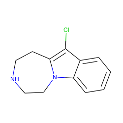 Clc1c2n(c3ccccc13)CCNCC2 ZINC000013535383