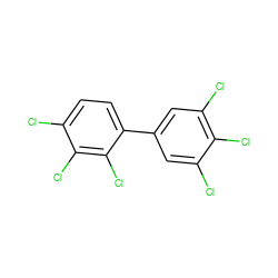 Clc1cc(-c2ccc(Cl)c(Cl)c2Cl)cc(Cl)c1Cl ZINC000002568320