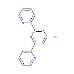 Clc1cc(-c2ccccn2)nc(-c2ccccn2)c1 ZINC000000027093