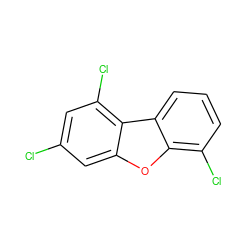 Clc1cc(Cl)c2c(c1)oc1c(Cl)cccc12 ZINC000005845508