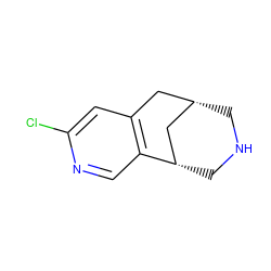 Clc1cc2c(cn1)[C@H]1CNC[C@@H](C2)C1 ZINC000169326799