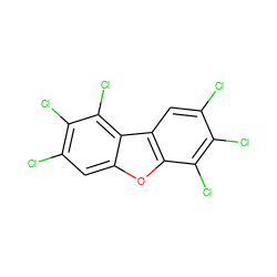 Clc1cc2c(oc3cc(Cl)c(Cl)c(Cl)c32)c(Cl)c1Cl ZINC000002569973