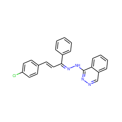 Clc1ccc(/C=C/C(=N/Nc2nncc3ccccc23)c2ccccc2)cc1 ZINC001772654573