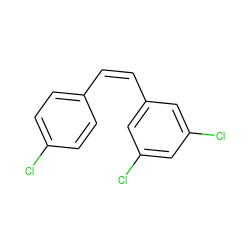 Clc1ccc(/C=C\c2cc(Cl)cc(Cl)c2)cc1 ZINC000036159902