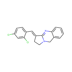 Clc1ccc(/C=C2\CCN3Cc4ccccc4N=C23)c(Cl)c1 ZINC000101030332