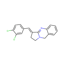 Clc1ccc(/C=C2\CCN3Cc4ccccc4N=C23)cc1Cl ZINC000101007221