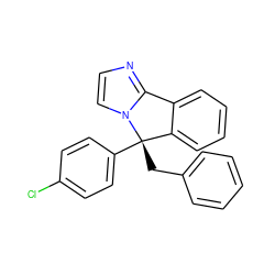 Clc1ccc([C@@]2(Cc3ccccc3)c3ccccc3-c3nccn32)cc1 ZINC000072110155