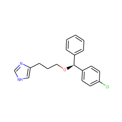 Clc1ccc([C@@H](OCCCc2c[nH]cn2)c2ccccc2)cc1 ZINC000026147865