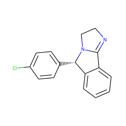 Clc1ccc([C@H]2c3ccccc3C3=NCCN32)cc1 ZINC000013491084