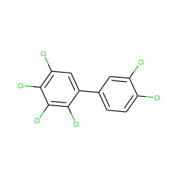 Clc1ccc(-c2cc(Cl)c(Cl)c(Cl)c2Cl)cc1Cl ZINC000002521567