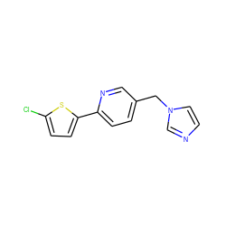 Clc1ccc(-c2ccc(Cn3ccnc3)cn2)s1 ZINC000084603816