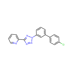 Clc1ccc(-c2cccc(-n3nnc(-c4ccccn4)n3)c2)cc1 ZINC000028456369