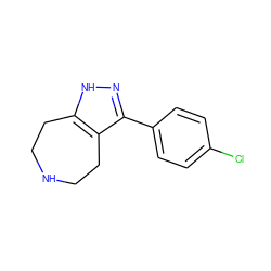 Clc1ccc(-c2n[nH]c3c2CCNCC3)cc1 ZINC000117953895