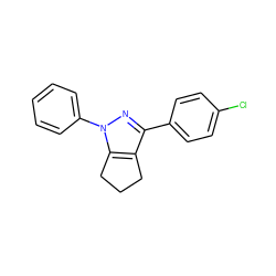 Clc1ccc(-c2nn(-c3ccccc3)c3c2CCC3)cc1 ZINC000027705536