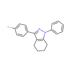 Clc1ccc(-c2nn(-c3ccccc3)c3c2CCCC3)cc1 ZINC000027709149