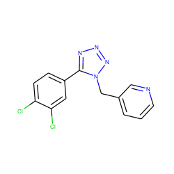 Clc1ccc(-c2nnnn2Cc2cccnc2)cc1Cl ZINC000038237017