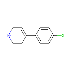 Clc1ccc(C2=CCNCC2)cc1 ZINC000000155174