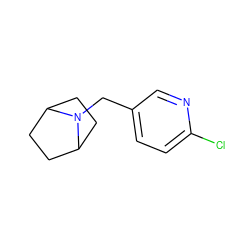 Clc1ccc(CN2C3CCC2CC3)cn1 ZINC000013474752