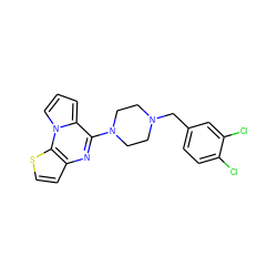 Clc1ccc(CN2CCN(c3nc4ccsc4n4cccc34)CC2)cc1Cl ZINC000013755934