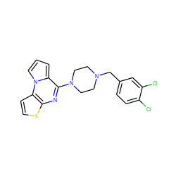 Clc1ccc(CN2CCN(c3nc4sccc4n4cccc34)CC2)cc1Cl ZINC000013755968