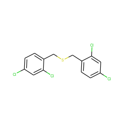 Clc1ccc(CSCc2ccc(Cl)cc2Cl)c(Cl)c1 ZINC000001718620