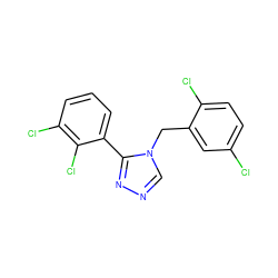 Clc1ccc(Cl)c(Cn2cnnc2-c2cccc(Cl)c2Cl)c1 ZINC000028898138