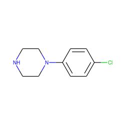 Clc1ccc(N2CCNCC2)cc1 ZINC000000066019