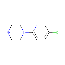 Clc1ccc(N2CCNCC2)nc1 ZINC000002527238