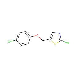 Clc1ccc(OCc2cnc(Cl)s2)cc1 ZINC000006221811