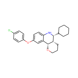 Clc1ccc(Oc2ccc3c(c2)[C@H]2OCCC[C@H]2[C@@H](C2CCCCC2)N3)cc1 ZINC000095591430