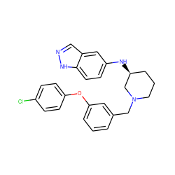 Clc1ccc(Oc2cccc(CN3CCC[C@H](Nc4ccc5[nH]ncc5c4)C3)c2)cc1 ZINC000114335090