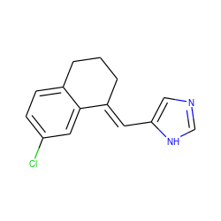 Clc1ccc2c(c1)/C(=C/c1cnc[nH]1)CCC2 ZINC000013611829