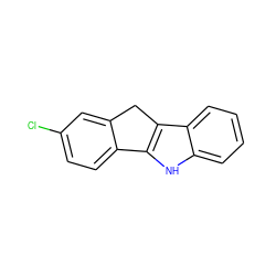 Clc1ccc2c(c1)Cc1c-2[nH]c2ccccc12 ZINC000045352651