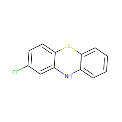 Clc1ccc2c(c1)Nc1ccccc1S2 ZINC000000035809