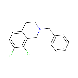 Clc1ccc2c(c1Cl)CN(Cc1ccccc1)CC2 ZINC000027863222