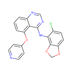 Clc1ccc2c(c1Nc1ncnc3cccc(Oc4ccncc4)c13)OCO2 ZINC000037858295