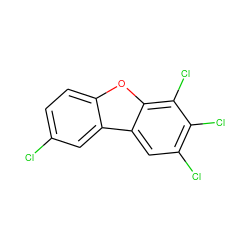 Clc1ccc2oc3c(Cl)c(Cl)c(Cl)cc3c2c1 ZINC000005844678