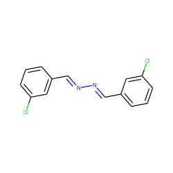 Clc1cccc(/C=N/N=C/c2cccc(Cl)c2)c1 ZINC000001694291