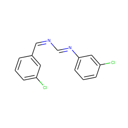 Clc1cccc(/C=N\C=N\c2cccc(Cl)c2)c1 ZINC000101464216