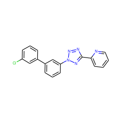 Clc1cccc(-c2cccc(-n3nnc(-c4ccccn4)n3)c2)c1 ZINC000028371031