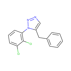 Clc1cccc(-n2nncc2Cc2ccccc2)c1Cl ZINC000028897823