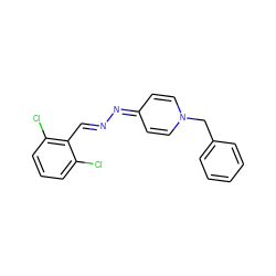 Clc1cccc(Cl)c1/C=N/N=c1ccn(Cc2ccccc2)cc1 ZINC000045357993