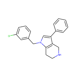 Clc1cccc(Cn2cc(-c3ccccc3)c3c2CCNC3)c1 ZINC000066252450