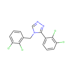 Clc1cccc(Cn2cnnc2-c2cccc(Cl)c2Cl)c1Cl ZINC000028898105