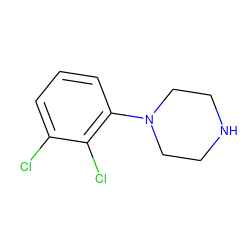 Clc1cccc(N2CCNCC2)c1Cl ZINC000000386729