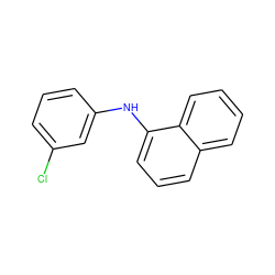 Clc1cccc(Nc2cccc3ccccc23)c1 ZINC000082715889