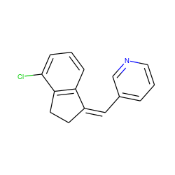 Clc1cccc2c1CC/C2=C/c1cccnc1 ZINC000100056338